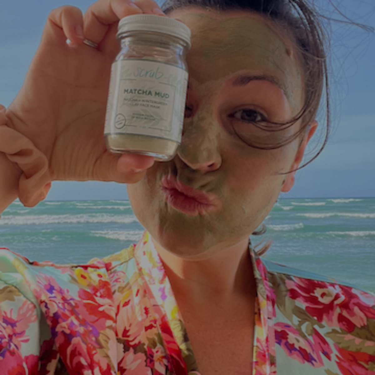 Exfoliating clay face mask for sensitive and acne-prone skin. Face mask is for all skin types. Exfoliant made with all-natural, vegan, and cruelty-free ingredients. Scrub Inspired makes clean beauty products in Cape Breton, Nova Scotia, Canada